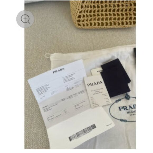 Prada raffia tote - Picture 2 of 4